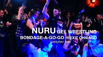 Sexy Lesbians Oil Wrestling