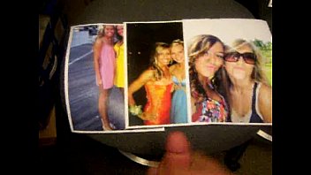 David Masturbating Onto Pics Of Taylor, Kailey And Jessica