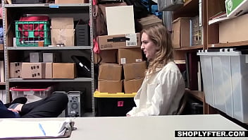 Redhead Gets Fucked On Desk By Private Investigator