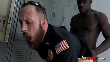 Gay Cops Get Their Assholes Demolished By Horny Criminal