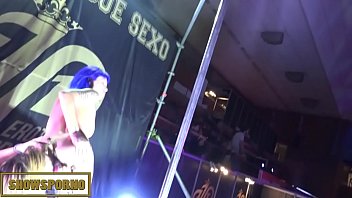 Pornstars Blonde And Brunette Lesbian Fuck On Stage