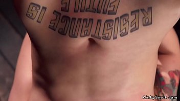 Chained And Suspended Redhead Slave