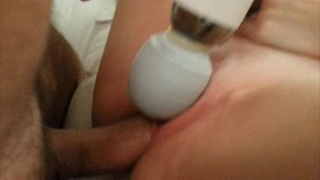 Boyfriend Fucks Girlfriend' Pink Vibrating Pussy