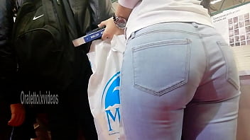 Turkish Candid - White Jean Perfect Butt