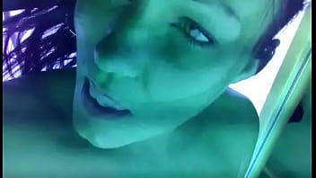 Ex Playing With Her Pussy In Tanning Bed