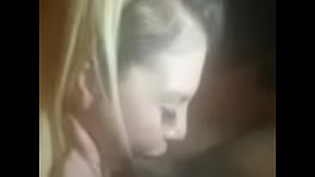 Sexy Snowbunny Gagging Herself On The Dick