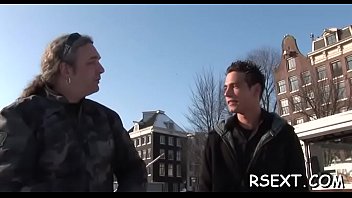 Hot Sexy Amsterdam Hooker Gets Her Shaved Fur Pie Pounded Hard