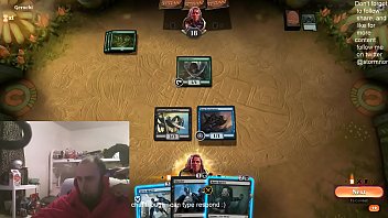 Streamer Gets Hair Cut By Topless Chick