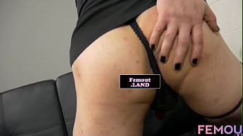 Chubby Femboy Strips Down And Jerks Off