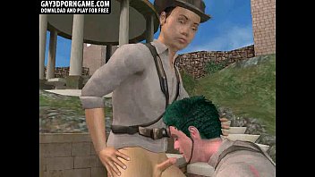 3d Cartoon Hunk Sucks Cock While Getting Fucked