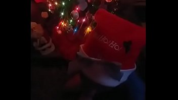 Giving Santa A Well Deserved Blowjob!!