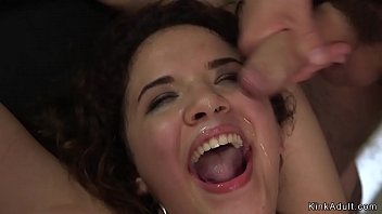 Curly Haired Slave Gets Facial After Sex
