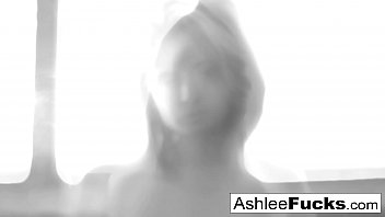 Busty Ashlee Graham Smokes While Showing Off Her Natural Tits