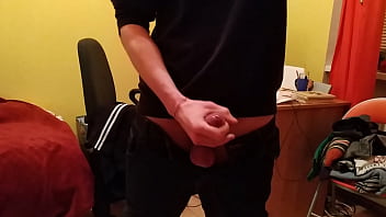 Cumshot Almost Hits The Phone :d