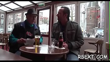 Hot Hooker With Big Fake Breasts Gives A Steaming Hot Blowjob