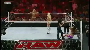 Kelly Kelly And Eve Vs Maryse And Melina.