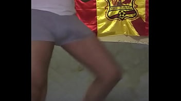 En Calzones Haciendo Ejercicio El Burro