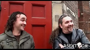 Elderly Man Takes A Walk In The Amsterdam Redlight District