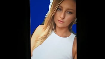 Random Hot Blonde Cum Tribute 07