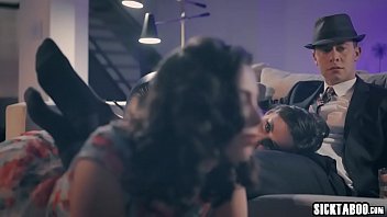 Brunette Milfs Fucked As A Slaves By A Guy In Threesome