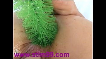 Toilet Brush Pussy _ Cleaner Brush Anal Extreme Masturbation