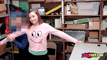 Naughty April Is Grabbed And Banged Hard On Officers Desk