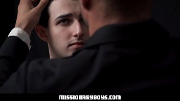 Mormonboyz - Horny Priest Watches As A Religious Boy Jerks His Cock In Confession
