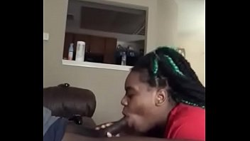 Head Before Work - black, amateur, swallow, deepthroat, ebony, head, soloboy - Video 3508524