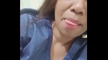 Lady Lick One' Lips When She Sees My Hard Cock(skype)
