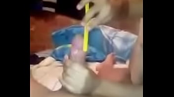 Sacandole Filo A La Verga Antes Cojer