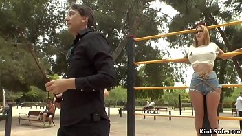 Euro Slaves Sucking Huge Dicks In Public