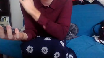 Verification Video Secretary Crossdresser In A Long Flower Skirt And Cute Silk Shirt