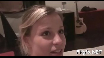 Fang Visits Mouth And Wanton Teen Blonde Maiden ' Vag