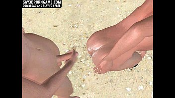 These Sexy 3d Studs Are Fucking On A Beach And Cumming