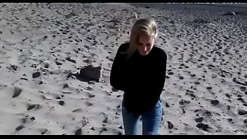 Amazing Blonde Jas Finds A Big Fang