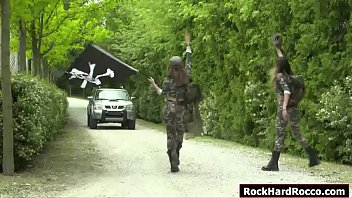 Two Army Teens Suck N Rammed By One Cock