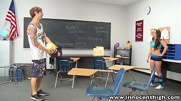 Innocenthigh Perky Tits Tattooed Volleyball Athlete Classroom Fucked