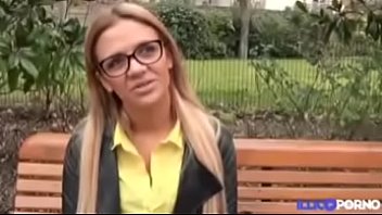 Blonde With Disgusting Big Nose Fucks With 2 Black Dicks