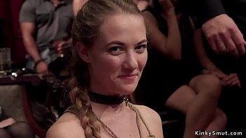 Blonde Slut Anal Tormented At Orgy Party