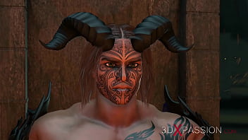 Fire Demon Fucks A Young Blonde In Sinister Castle.