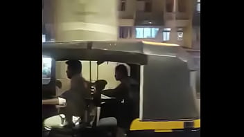 Fakeauto Couple Blowjob In Mumbai Autorickshaw Part 2