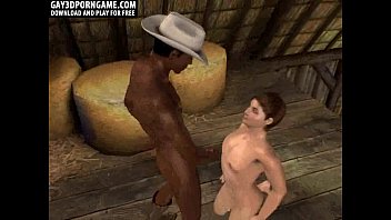 Hot 3d Anal And Oral Sex With Interracial Threesome