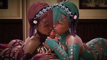 3d Hentai Anime Cartoon Red Bule Teen Girls Gets Fuck