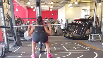 Big Ass Doing Squats