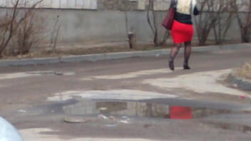 Big Ass In Red Skirt