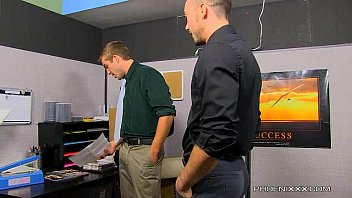 Fucked By The New Office Guy - anal, facial, blowjob, masturbation, dick, ball, jerk, off, gay, play, muscular, large - Video 6126178