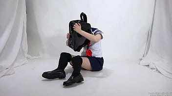 A Girl Who Is Scared To Be Blinded