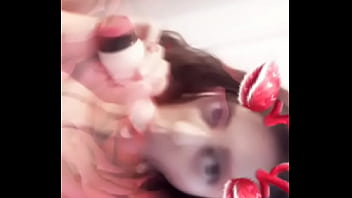 Ginger Paris Red Reendeer Sucking And Fucking Dildo