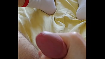 Masturbation White Socks