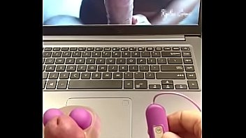 Tribute To Teasing Cockhead On Oily Tits Making Me Cum